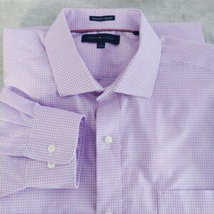Set of 3 Cotton Classic Fit Shirt's VAN HEUSEN  and TOMMY HILFIGER Size 17